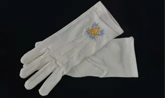 Gants Blancs Brodés