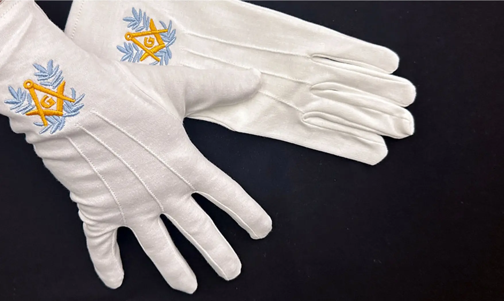 Gants Blancs Brodés