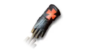 Gants Noirs Cuir KT