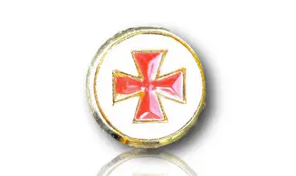 Croix templière émaillée