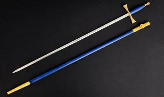 Epée Triangulaire Bleu