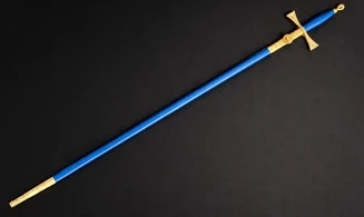 Epée Triangulaire Bleu