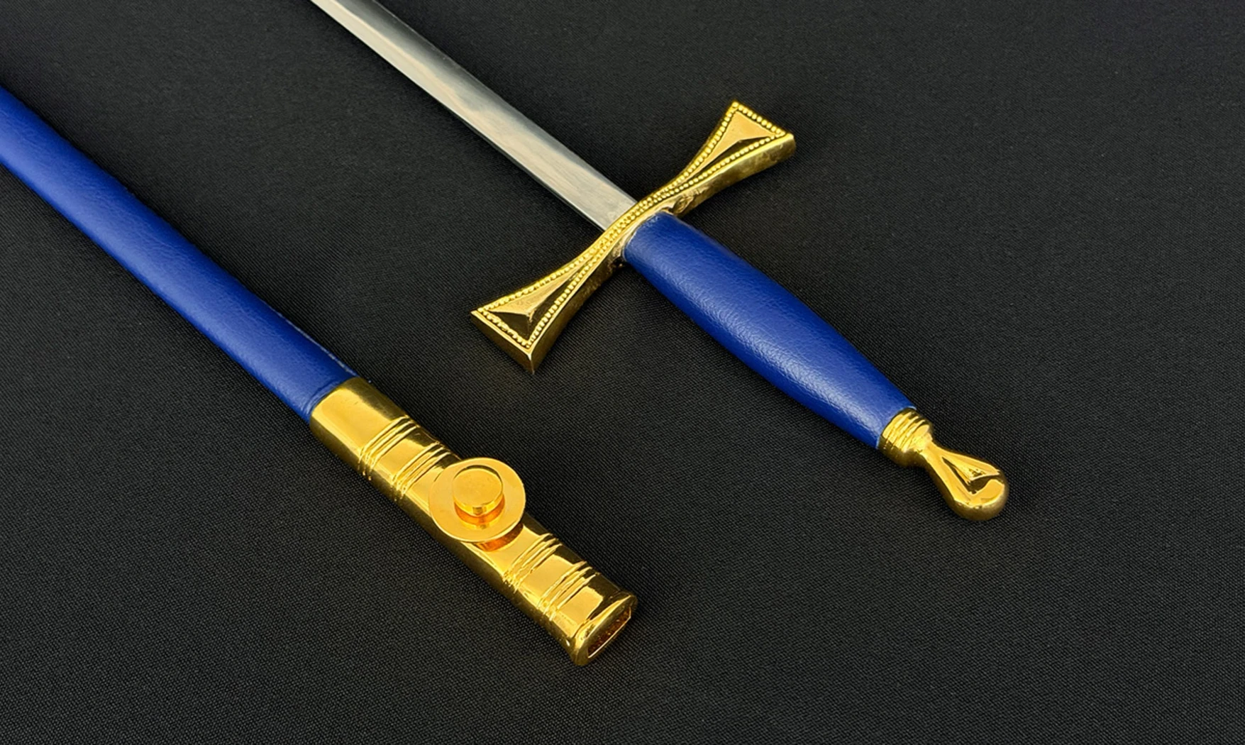 Epée Triangulaire Bleu