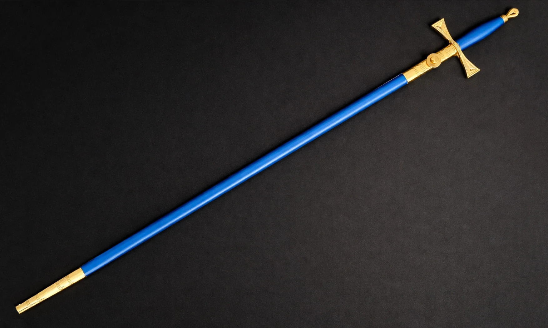 Epée Triangulaire Bleu