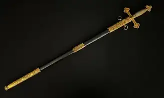 Épée maçonnique noire