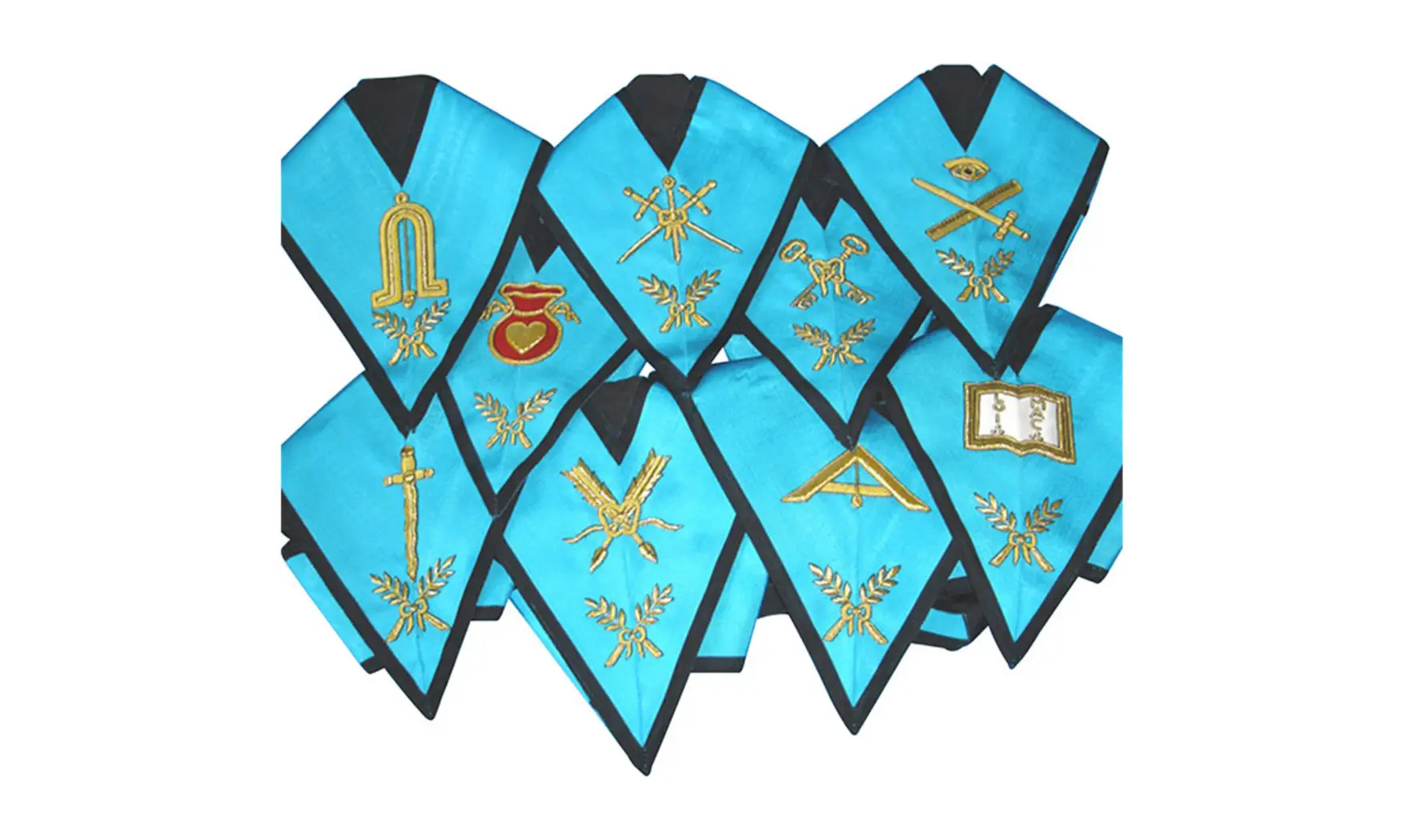 Lot 9 sautoirs d'Officier